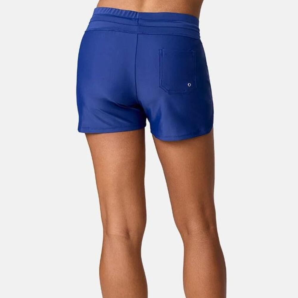FREE COUNTRY Women's Drawstring Swim Short Size L In Marine - Picture 6 of 11